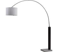 Safavieh EUL4350A Gabrielle Lampadaire en Cristal 13 W E27 Noir/Nickel 190 x 40 x 210,82 cm