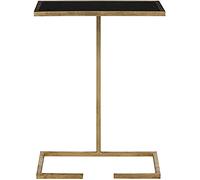 SAFAVIEH Glamour Table d'appoint Pieds en fer, Or et Noir, 26 X 41 X 53,34