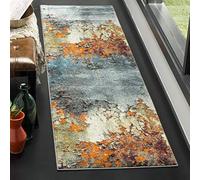 SAFAVIEH Mcr4571d Glacier Collection Gla125b Bleu et Multi Runner, 2 '7,6 cm X 8'
