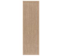 SAFAVIEH Natural Fiber Tapis de Couloir 76 x 244 cm, Naturel & Beige | Design Moderne, Jonc de Mer Fait Main, Idéal pour Couloir, Salon, Entrée