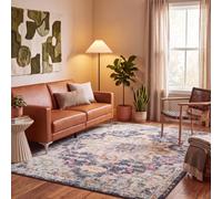 SAFAVIEH Tapis Boho pour Salon, Salle à Manger, Chambre à Coucher - Madison Collection, Tapis à Poil Court, Noir et Or, 160 X 229 cm