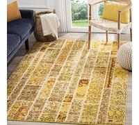 SAFAVIEH Tapis Boho pour Salon, Salle à Manger, Chambre à Coucher - Monaco Collection, Tapis à Poil Court, Jaune et Multi, 122 X 170 cm
