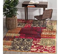 SAFAVIEH Tapis Boho Pour Salon, Salle à manger, Chambre à coucher - Monaco Collection, Tapis à poil court, Multi, 122 X 170 cm