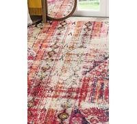 SAFAVIEH Tapis Boho pour Salon, Salle à Manger, Chambre à Coucher - Monaco Collection, Tapis à Poil Court, Magenta et Multi, 155 X 231 cm
