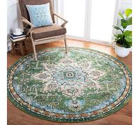 SAFAVIEH Tapis Boho pour Salon, Salle à Manger, Chambre à Coucher - Monaco Collection, Tapis à Poil Court, Rose et Multi, 66 x 366 cm