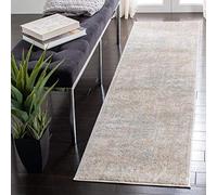 SAFAVIEH Tapis Contemporain pour Salon, Salle à Manger, Chambre à Coucher - Adirondack Collection, Tapis à Poil Court, Beige et Ardoise, 76 X 183 cm