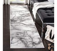 Safavieh Tapis Contemporain pour Salon, Salle à Manger, Chambre à Coucher - Craft Collection, Tapis à Poil Court, Gris et Argent, 69 X 244 cm