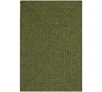 Safavieh Tapis Contemporain pour Salon, Salle à Manger, Chambre à Coucher - Réversible - Braided Collection, Tapis à Poil Court, Vert, 60 x 90 cm