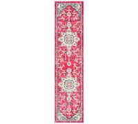 Safavieh Tapis de Sol Vieilli pour Salon, Salle à Manger, Chambre à Coucher - Madison Collection, Tapis à Poil Court, Fuchsia et Bleu, 76 x 183 cm