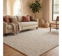 SAFAVIEH Tapis en Fibres Naturelles pour Salon, Salle à Manger, Chambre - Collection Natura, Poils Moyens, Beige, 183 x 244 cm