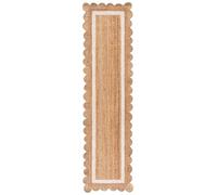 SAFAVIEH Tapis en Fibres Naturelles Salon, Salle à Manger, Chambre à Coucher - Natural Fiber Collection, Tapis à Poil Court, Naturel et Ivoire, 80 X 120 cm