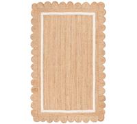 SAFAVIEH Tapis en Fibres Naturelles Salon, Salle à Manger, Chambre à Coucher - Natural Fiber Collection, Tapis à Poil Court, Naturel et Ivoire, 90 x 150 cm