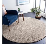 Safavieh Tapis en Fibres Naturelles Salon, Salle à Manger, Chambre à Coucher - Natural Fiber Collection, Tapis à Poil Court, Beige, 120 x 120 cm