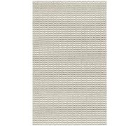 SAFAVIEH Tapis géométrique pour Salon, Salle à Manger, Chambre à Coucher - Natura Collection, Tapis à Poil Court, Argent et Ivoire, 69 X 122 cm