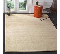 SAFAVIEH Tapis Moderne pour Salon, Salle à Manger, Chambre à Coucher - Adirondack Collection, Tapis à Poil Court, Champagne et crème, 155 X 229 cm