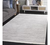 Safavieh Tapis Moderne pour Salon, Salle à Manger, Chambre à Coucher - Whisper Collection, Tapis à Poil Court, Ivoire et Gris, 244 x 305 cm