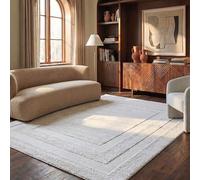 Safavieh Tapis Shag pour Salon, Salle à Manger, Chambre à Coucher - Florida Shag Collection, Tapis à Poil Long, Crème et Crème, 244 X 305 cm