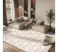 Safavieh Tapis Shag pour Salon, Salle à Manger, Chambre à Coucher - Hudson Shag Collection, Tapis à Poil Long, Ivoire et Beige, 183 X 274 cm