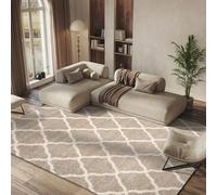 Safavieh Tapis Shag pour Salon, Salle à Manger, Chambre à Coucher - Hudson Shag Collection, Tapis à Poil Long, Ivoire et Bleu Ardoise, 91 X 152 cm