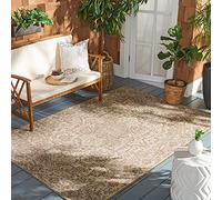 Safavieh Tapis Traditionnel pour Salon, Salle à Manger, Chambre à Coucher - Beachhouse Collection, Tapis à Poil Court, Crème et Beige, 160 X 229 cm
