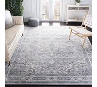 Safavieh Tapis Traditionnel pour Salon, Salle à Manger, Chambre à Coucher - Brentwood Collection, Tapis à Poil Court, Crème et Gris, 90 x 150 cm