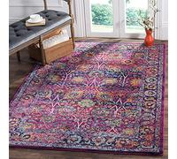 Safavieh Tapis Traditionnel pour Salon, Salle à Manger, Chambre à Coucher - Granada Collection, Tapis à Poil Court, Fuchsia et Multi, 122 X 183 cm