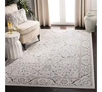 Safavieh Tapis Traditionnel pour Salon, Salle à Manger, Chambre à Coucher - Isabella Collection, Tapis à Poil Court, Gris Clair et crème, 122 X 183 cm
