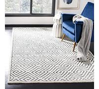 SAFAVIEH Tapis Traditionnel Pour Salon, Salle à manger, Chambre à coucher - Mosaic Collection, Tapis à poil court, Beige et gris, 152 X 244 cm