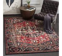 Safavieh Tapis Traditionnel pour Salon, Salle à Manger, Chambre à Coucher - Persian Collection, Tapis à Poil Court, Rouge et Multi, 201 X 274 cm