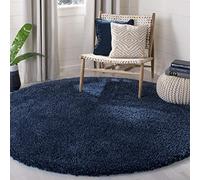 Safavieh Zoe Tapis Polypropylène/Jute/Polyester/Coton Bleu Marine 121 X 121 cm