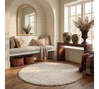 Safavieh Zoe Tapis Polypropylène/Jute/Polyester/Coton Ivoire 200 X 200 cm