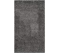 Safavieh Zoe Tapis Polypropylène Pile , le poids est 3700Gr/M2 , Pile Hauteur 5cm , support est Jute & Polyester/Coton Gris Foncé 68 X 152 cm