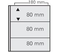 SAFE 1278 Feuilles supplémentaires pour Album Billets ARTline | Transparentes avec Insert Carton Noir | Perforation 4 Trous | 204 x 260 mm | Lot de 5