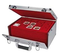 SAFE 273 Coffret à monnaie Gigant, Alu-Silver Stripes