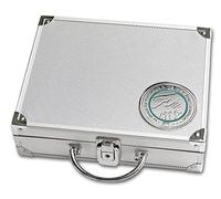 SAFE 306 Mallette en aluminium pour 10 pièces en euros | 120 pièces avec capsules | 250 x 215 x 70 mm