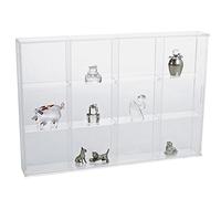 SAFE 5258 vitrine en Verre Acrylique à Poser ou à Suspendre I 350 x 240 x 45 mm I 12 Compartiments de L 58 x H 75 x P 42 mm