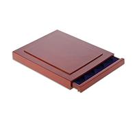 SAFE 6860 Coffret bois massif NOVA Exquisite - Pour pins, badges & grands ensembles - Tiroir empilable finition acajou - 255×205×28 mm