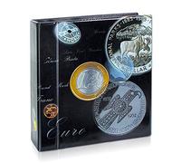 SAFE 7385 Coin Compact reliure à anneaux Album numismatique ARTline pour cadres à monnaie - place pour jusqu'à 400 porte-pièces