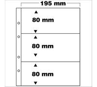 SAFE 7399 PA 5 feuilles supplémentaires pour billets | en 3 parties de 80 x 195 mm