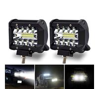 Safego Phare de Travail LED 12V 4" 60W Projecteur LED Voiture 6000LM