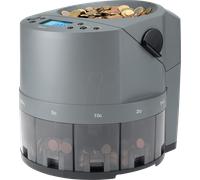 Safescan Machine à compter les pièces 1450 – compte et trie rapidement les pièces en euros – Gris