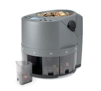 Safescan Machine à compter les pièces 1450 – compte et trie rapidement les pièces en euros – Gris