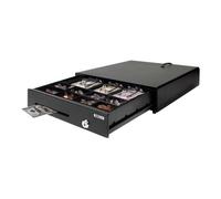 Safescan Tiroir-caisse 132-0448 – Manuel/automatique, noir, 3 billets/8 pièces, connexion RJ-12