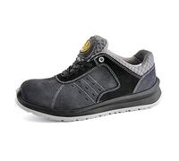 SAFETOE Chaussure de Securité Homme Femme - L7331 S1P Cuir Chaussures de Travail Légère Chantiers et Industrie Basket Respirant, gris, taille EU 40