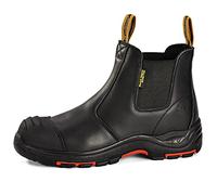 Safetoe Chaussures de Sécurité pour Hommes 8025NB Bottes de Sécurité en Cuir Imperméable avec Embout en Matériau Composite Sans Métal Légères Chaussures Chaussons Pour Semelle Intérieure Plus