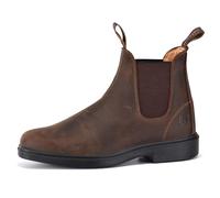 SAFETOE M-8316 Chelsea Boots pour homme - Cuir de vachette pleine fleur Crazy Horse, doublure d'agneau résistante à l'abrasion, semelles intérieures en mousse à mémoire de forme avec protection contre