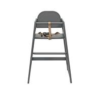 Safetots Chaise Haute en Bois Facilement Empilable, pour Bébés et Tout-Petits, Élégante et Pratique, Idéale pour Maison ou Restaurant, Couleur Gris