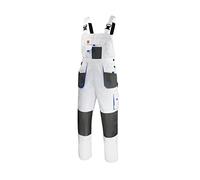 SAFETY Art.Mas Salopette de travail Classic Handwerker Automne Jardinier Mechaniker 270 g/m² Blanc, Blanc., W50