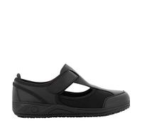 SAFETY JOGGER Chaussure de Sécurité pour Femme - Camille - Chaussure de Travail Légère et Confortable avec Scratch - Idéales pour Infirmières et Cuisine - Antidérapantes - Oxypas, Noir, 37 EU