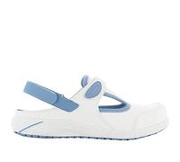 SAFETY JOGGER Chaussure de Sécurité pour Femme - Carly - Chaussure de Travail Légère et Confortable avec Scratch - Idéales pour Infirmières et Cuisine - Antidérapantes - Oxypas, Bleu, 41 EU